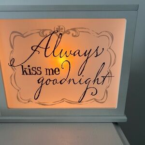 White Illuminated Quote Box